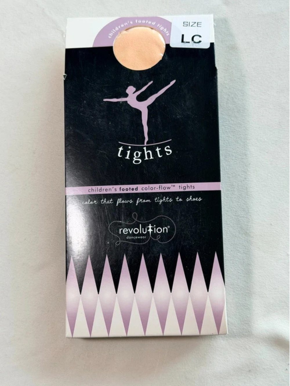 Revolution Dancewear Footed Ballet Tights Prima Pink Large Child LC New
